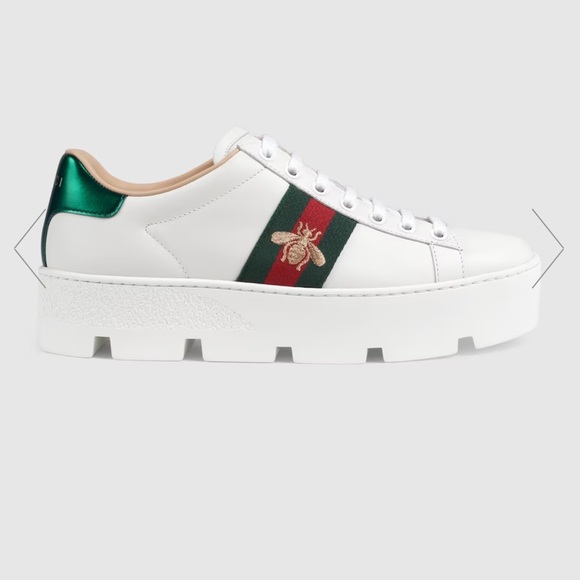 Gucci embroidered platform sneaker - Picture 6 of 7